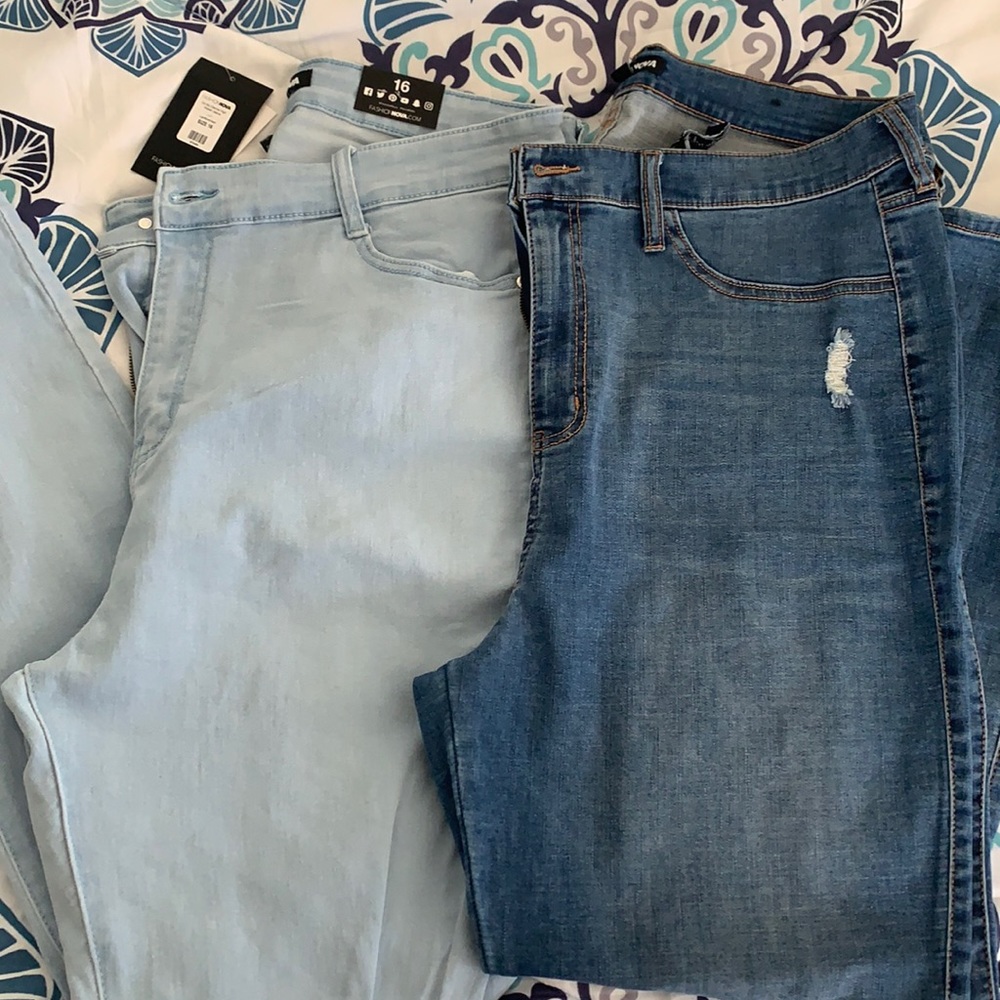 2 size 16 jeans